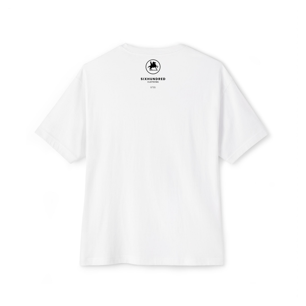 600 Red Box Tee White Back Six Hundred Clothing